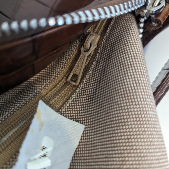 Rare Made in Italy Croc embossed DOONEY and Bourke convertible handbag - Picture 4 of 12